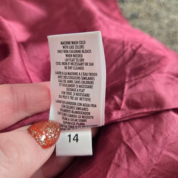 Casual Corner mauve corduroy midi skirt 14 - Picture 4 of 9